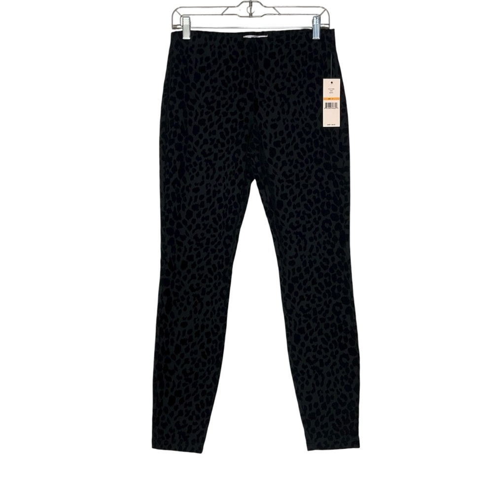 NANETTE LEPORE sz Small Pull On Leggings Stretch Waist Tone on Tone Black